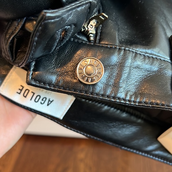 AGOLDE Recycled Leather Relaxed Boot Pant in Detox, Size 27 - Picture 6 of 9